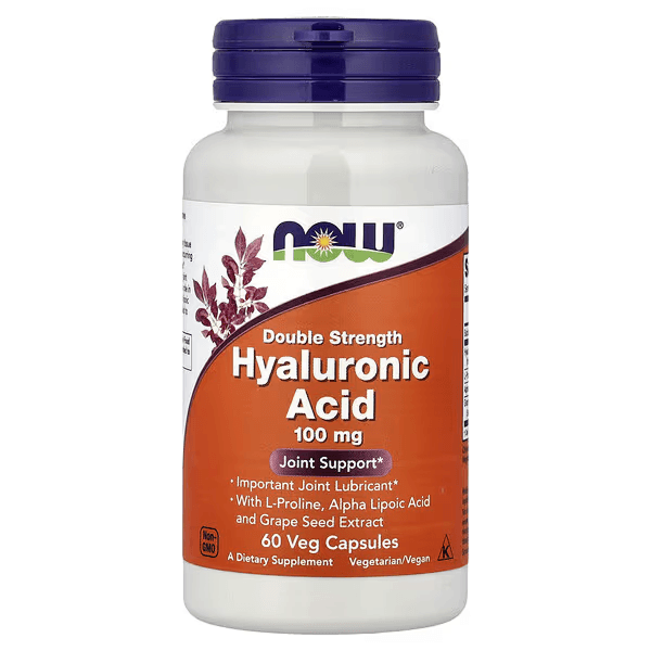 Гиалуроновая кислота, 100 мг, 60 растительных капсул, Hyaluronic Acid