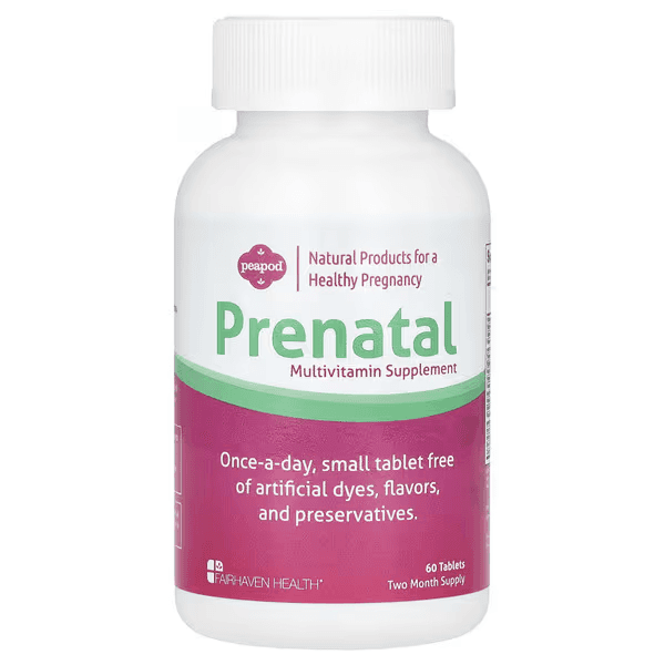 Мультивитамины для беременных, Peapod, 60 таблеток, Fairhaven Health, Prenatal Multivitamin Supplement Peapod