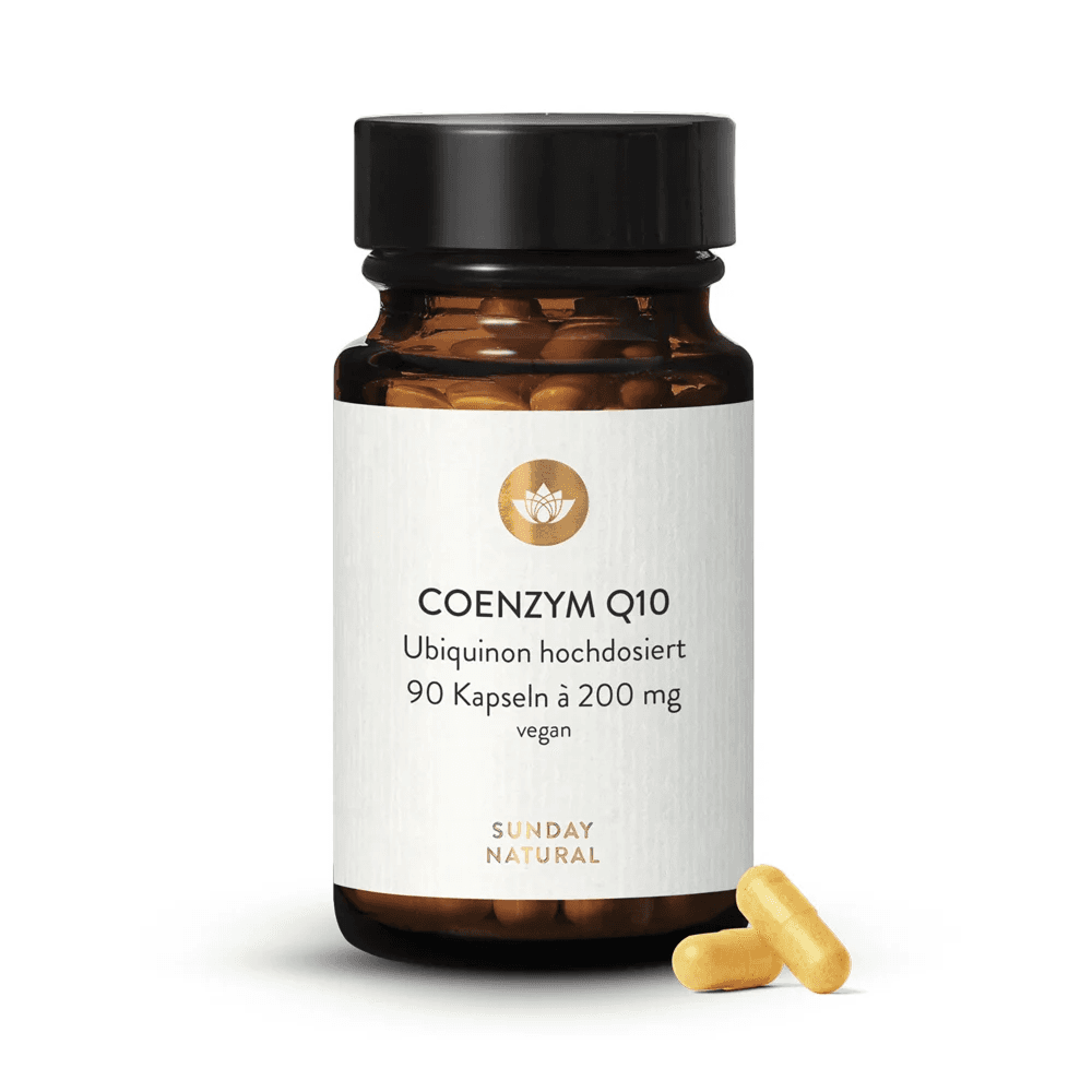 Коэнзим Q10 Убихинон, 200 мг, 90 капсул, Sunday Natural, Coenzym Q10