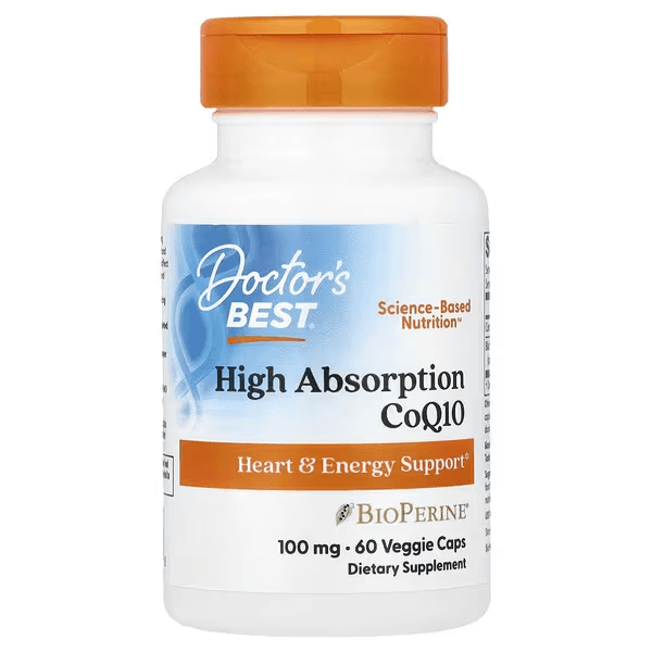 Коэнзим Q10 с BioPerine, 100 мг, 60 вегетарианских капсул, Doctor's Best, Coq10