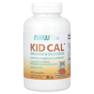 Кальций для детей (Kid Cal) 100 жевательных таблеток Now Kids