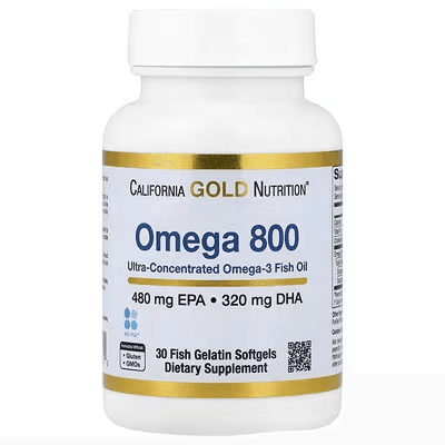 Омега 3 800 30 капсул California Gold Nutrotion