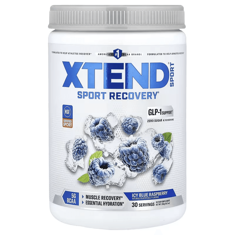 Аминокислоты с электролитами XTEND Sport® Recovery, Ледяная голубая малина, 288 г