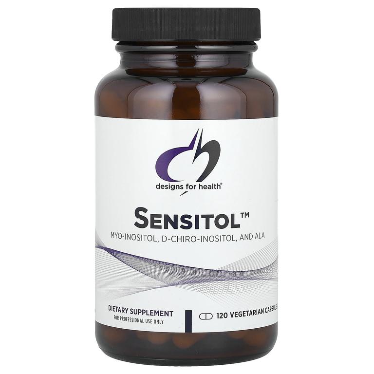 Сенситол (мио‑инозитол и Д‑хиро‑инозитол), 120 капсул, Designs For Health, Sensitol