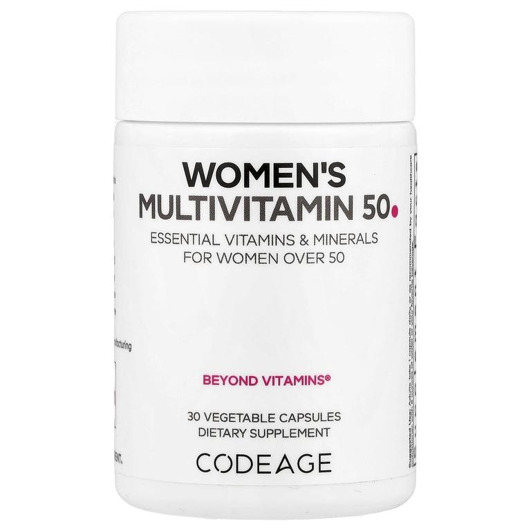 Мультивитамины для женщин 50+, 30 капсул, Codeage, Women's Multivitamin 50