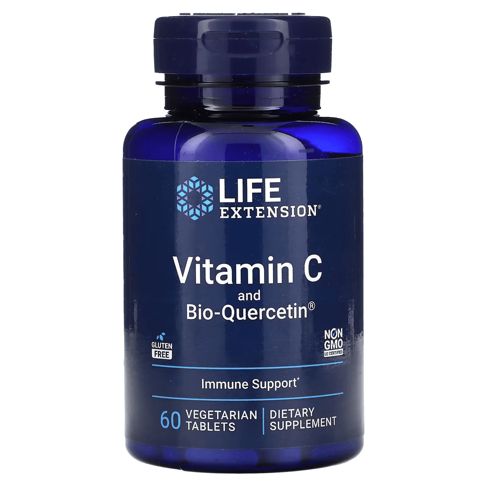 Витамин С и биокверцетин, 60 вегетарианских таблеток, Life Extension, Vitamin C & Bio-Quercetin