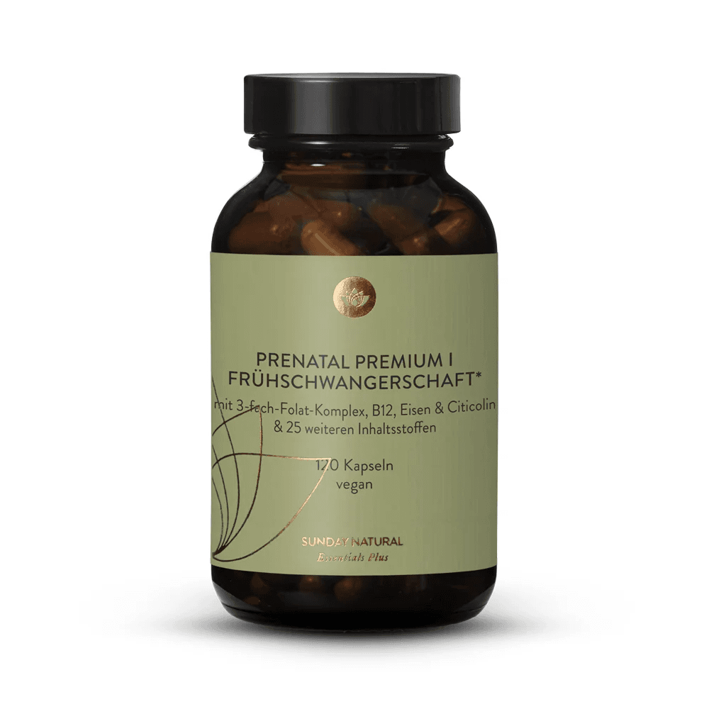 Мультивитамины для беременных и корящих, 120 капсул, Sunday Natural, Prenatal Premium