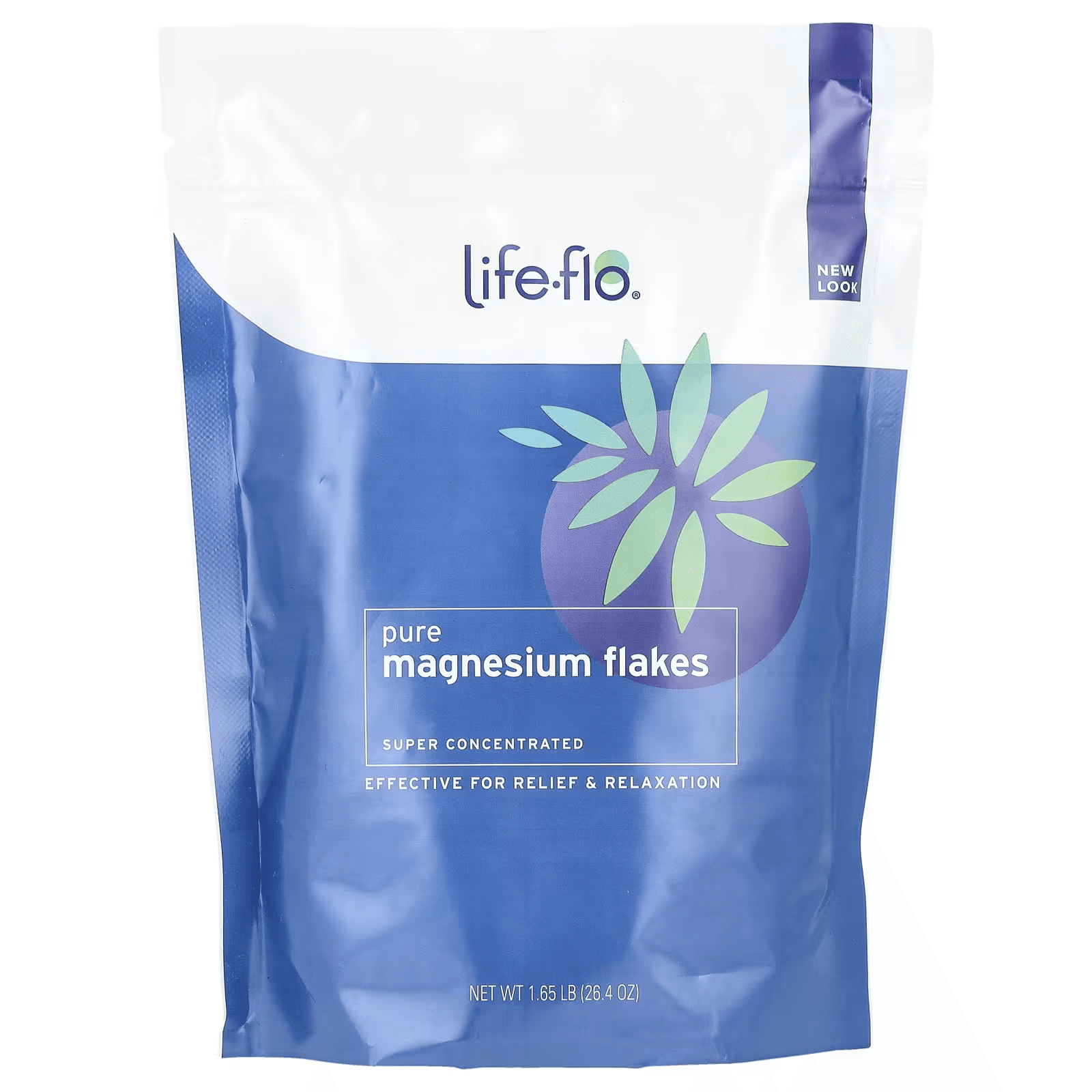 Хлопья чистого магния, 748 г, Life flo, Мagnesium flakes