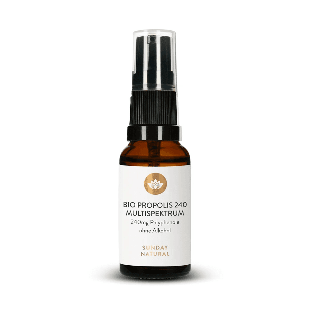 Прополис, 240 мг, 20 мл, Sunday Natural, Bio Propolis Multispektrum