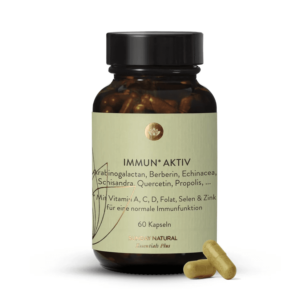 Мультивитамины для иммунитета, 60 капсул, Sunday Natural, Immun Aktiv
