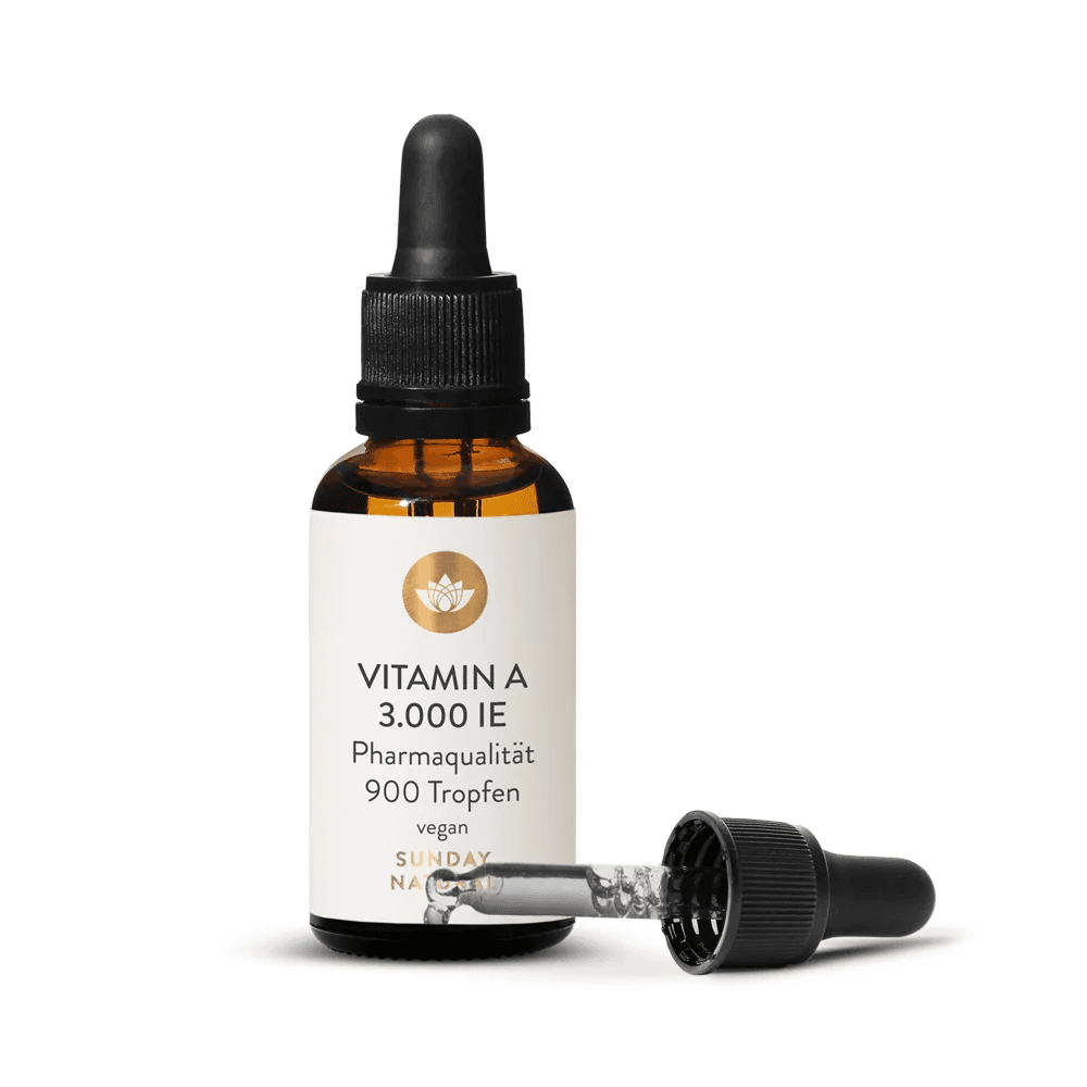 Витамин А, 3000 МЕ ( 900 мкг), 27 мл, Sunday Natural, Vitamin A