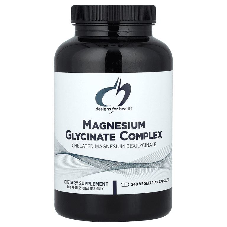 Магний Глицинат, 240 капсул, Deisgns For Health, Magnesium Glycinate Complex