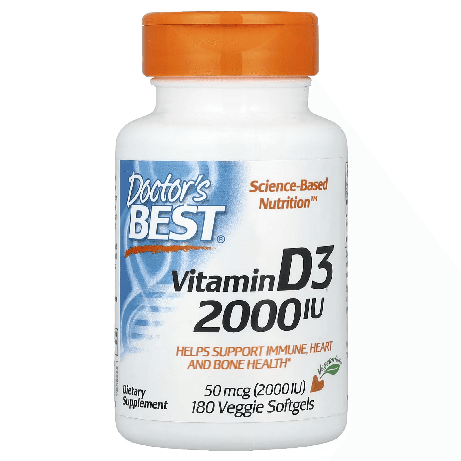 Витамин Д3 2000 ME 180 капсул, Doctor's Best VITAMIN D3
